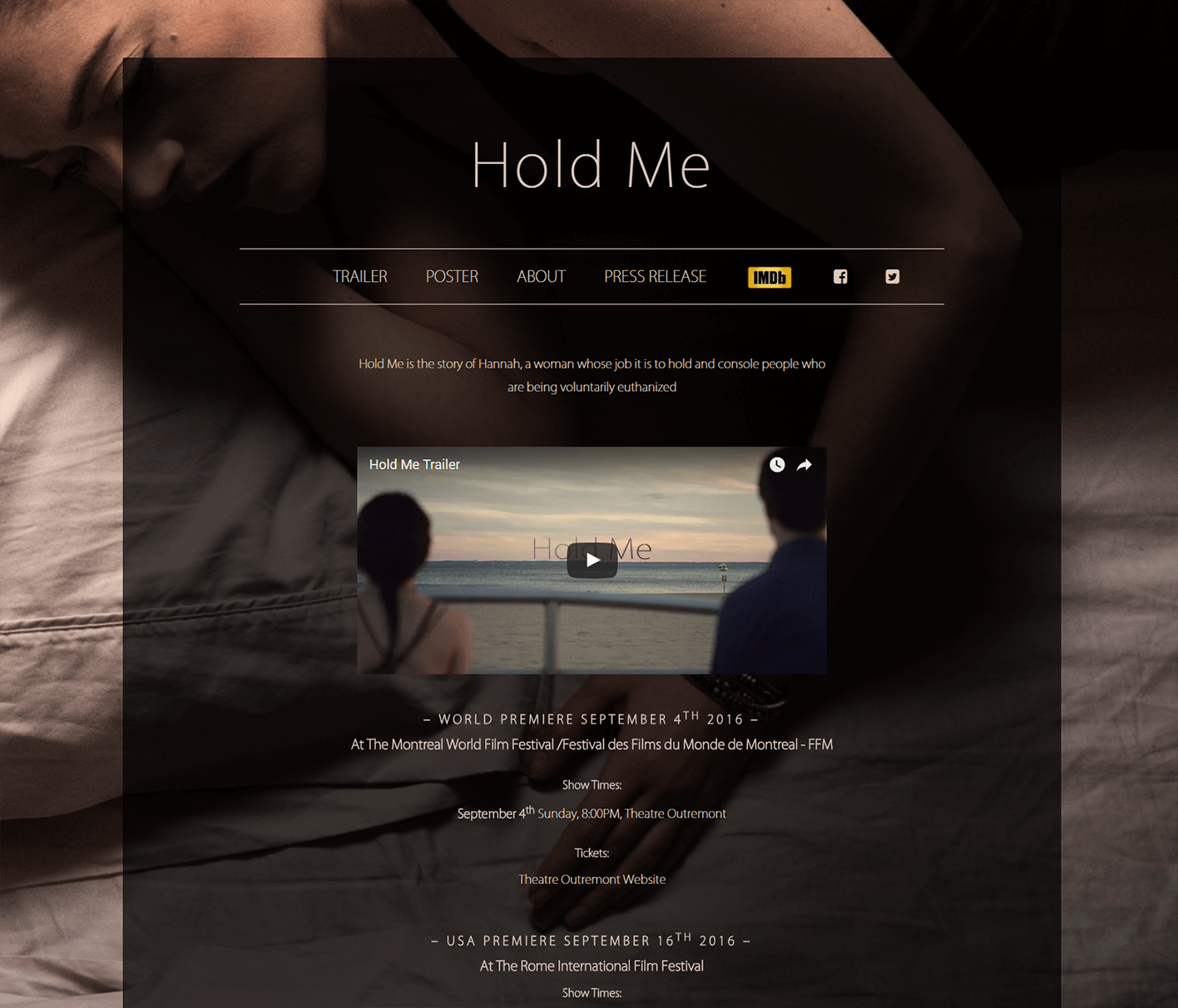 image of Hold Me website